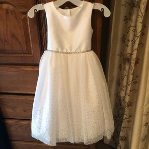 White Flower Girl / Special Occasion Dress - EUC